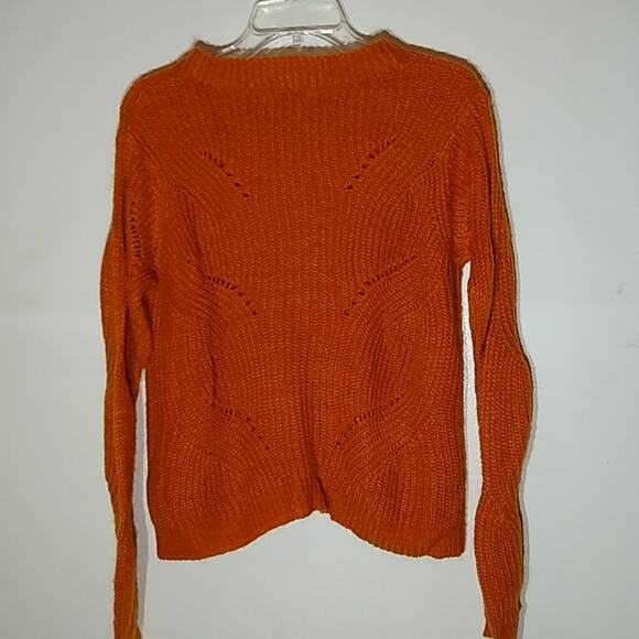 Jacqueline De Yong Women's Size Small burnt orange sweater Fall, Warn, Fun - Picture 4 of 7